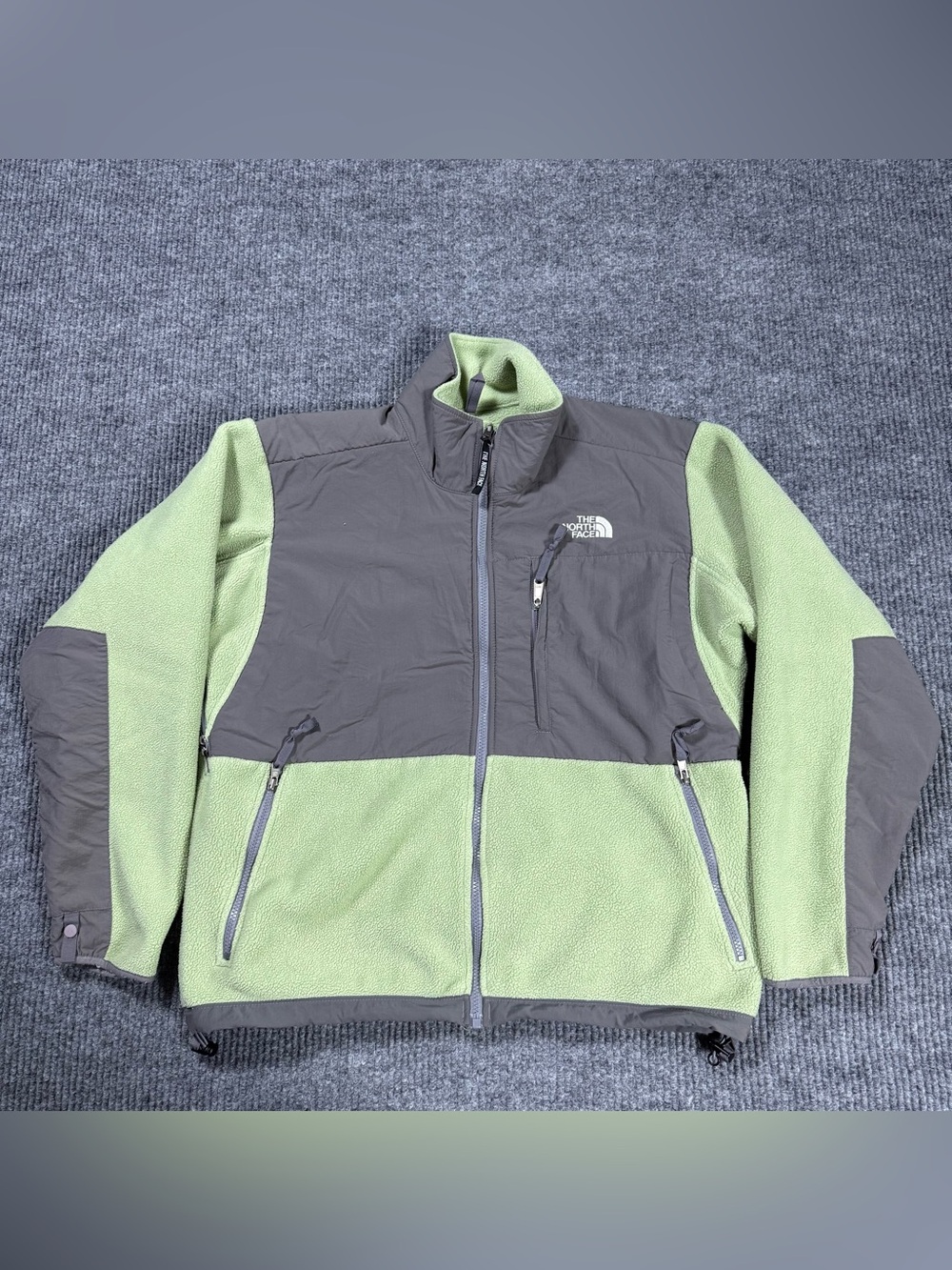 Vintage The North Face Denali Fleece Jacket Women’s Large Sage Green And Grey